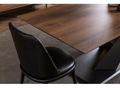 Silla de cuero negro lujosa, sillas acolchadas, muebles de diseño para el salón y la cocina