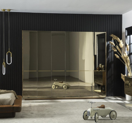 Armario de vidrio 266cm Mueble armario