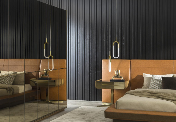 Armario de vidrio 266cm Mueble armario