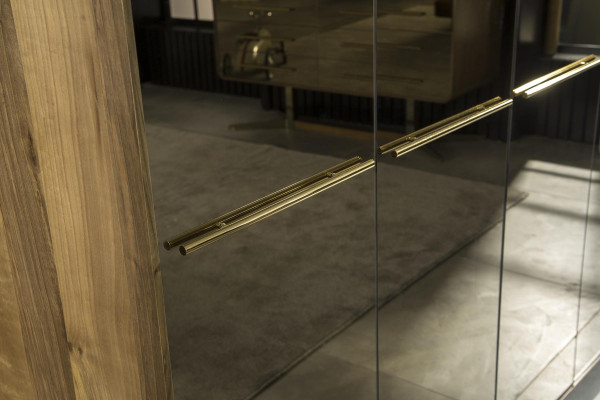 Armario de vidrio 266cm Mueble armario