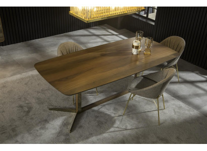 Sillón gris con tapicería de tela, silla de cocina con patas doradas