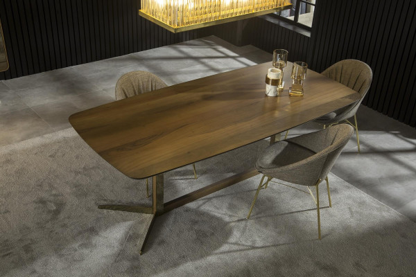Mueble de comedor de lujo con patas de acero