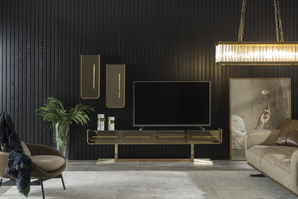 Mueble de TV de madera para la sala