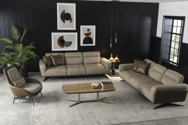 Silla de club lounge en marrón