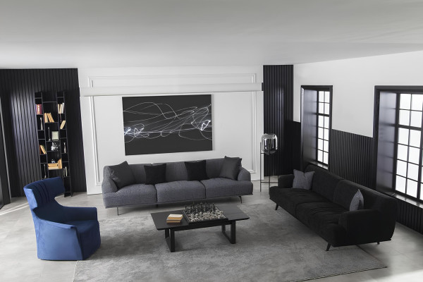 Juego de sofá 4+3+1 con mesa