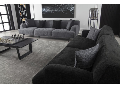Sofá esquinero tapizado para 3 personas 235 cm muebles de tela