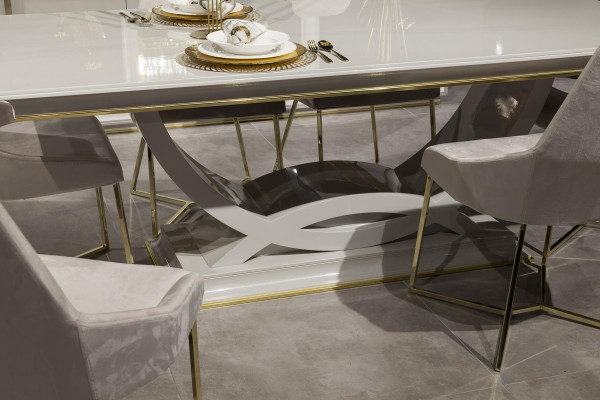 Juego de muebles de comedor de lujo mesa 6 sillas