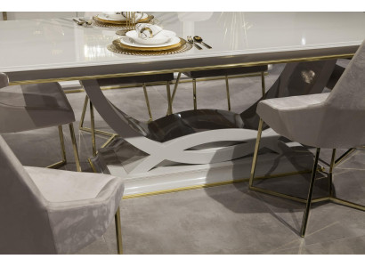 Juego de muebles de comedor de lujo mesa 6 sillas