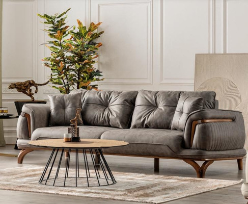 Sofá cómodo Big Sofa muebles elegantes sala de estar sofá de tres plazas