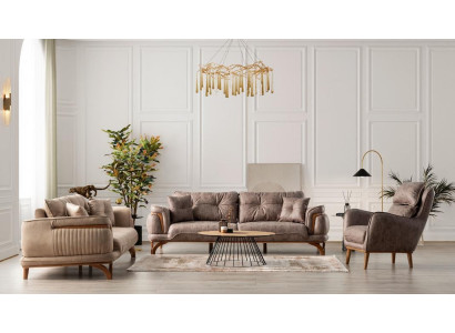 Conjunto de sofás relax 3+1+1