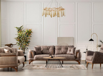 Conjunto de sofás relax 3+1+1