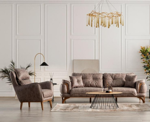 Conjunto de sofás relax 3+1+1