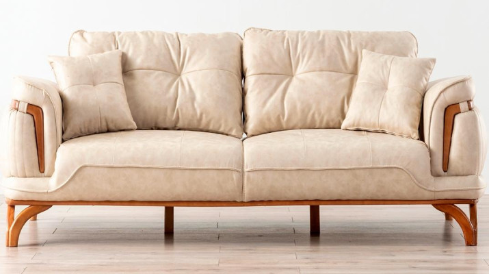 Sofá moderno Comfort de tres plazas Sofá acogedor de tres plazas Sofá de salón Relax