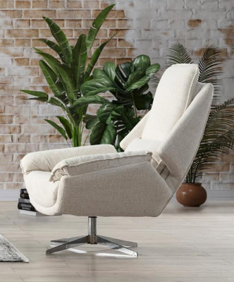 Sillón reclinable moderno beige para una sala de estar elegante Diseño elegante