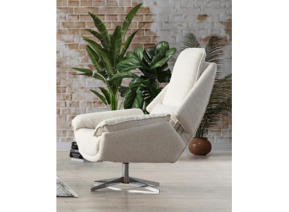 Sillón reclinable moderno beige para una sala de estar elegante Diseño elegante