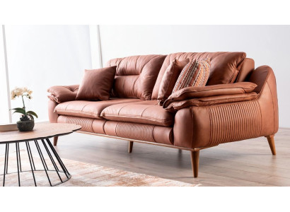 Sofá de tres plazas Sofá cómodo de tres plazas Sofá moderno Relax Sofá de salón