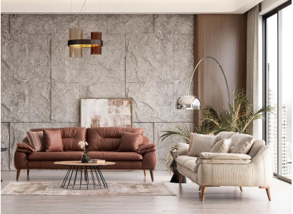 Conjunto de sofás esquineros 3+3 cómodos