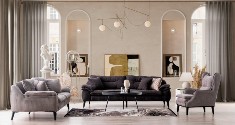 Conjunto de sofá de paisajismo cómodo 3+1+1