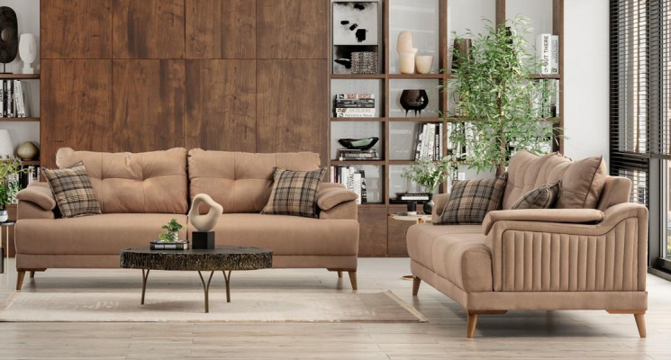 Cómodo sofá de 3 plazas con diseño elegante para cualquier sala de estar