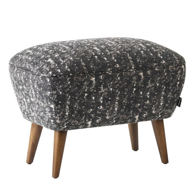 Taburete moderno gris acolchado