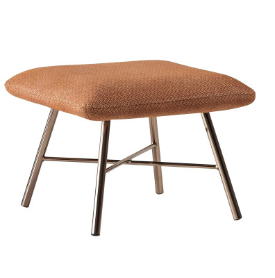 Moderna chaise de acero, mueble tapizado lujoso