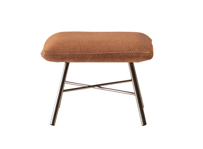 Moderna chaise de acero, mueble tapizado lujoso