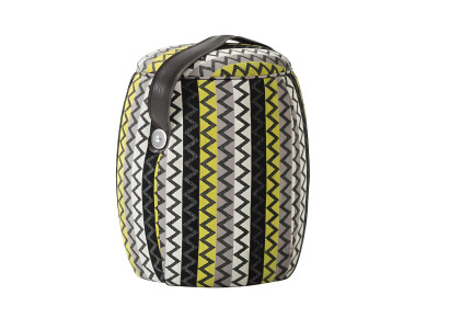 Puf ottomán gris verdoso