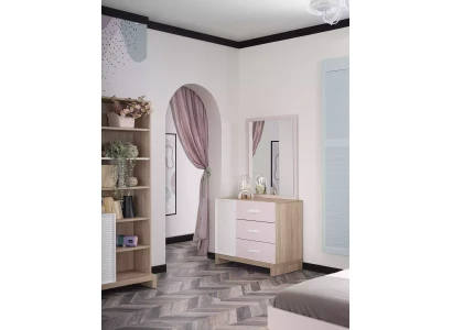 Juego de muebles para niños 4 piezas rosa