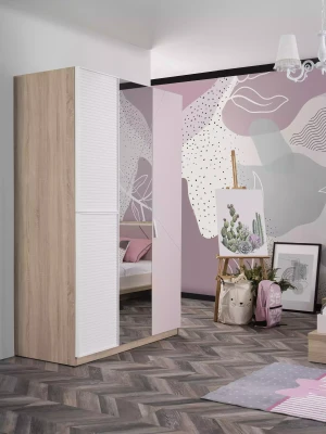 Juego de muebles para niños cama habitación infantil rosa 8 piezas