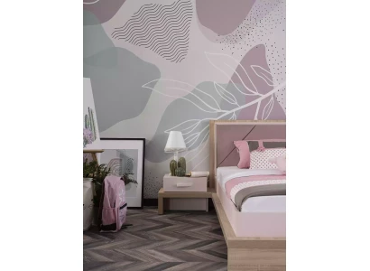 Juego de muebles para niños habitación rosa 3 piezas