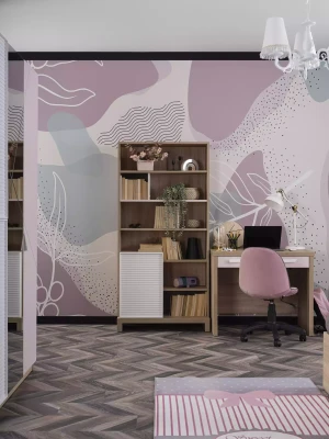 Juego de muebles para niños habitación rosa 3 piezas