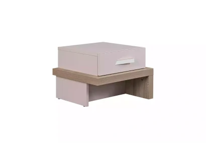 Cama infantil de madera rosa