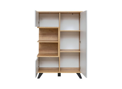 Conjunto de muebles de lujo para sala de estar de 4 piezas con soporte para TV y estantería