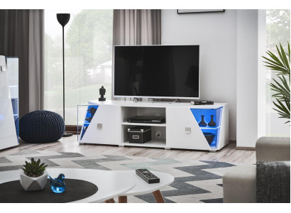 Moderno soporte de TV de madera lujosa