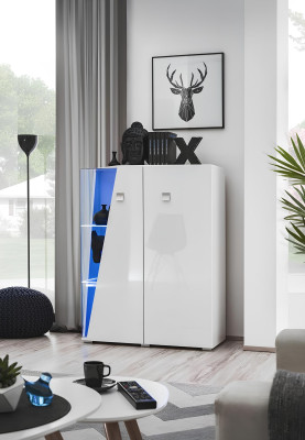 Vitrina moderna para la sala, diseño lujoso, nuevo mueble