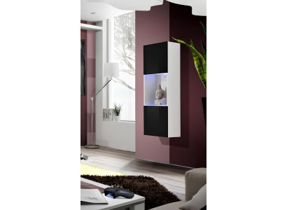 Diseño de vitrina suspendida de lujo para armario de muebles modernos
