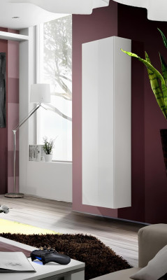 Armario empotrado de madera blanco de lujo con diseño moderno para sala de estar