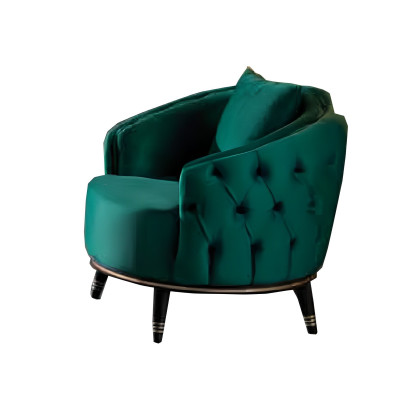 Sofá Chesterfield diseñador gris-verde 2x sofá de tres plazas sillón