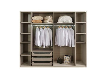 Muebles de dormitorio modernos cama de diseño en madera 2x mesitas 4 piezas