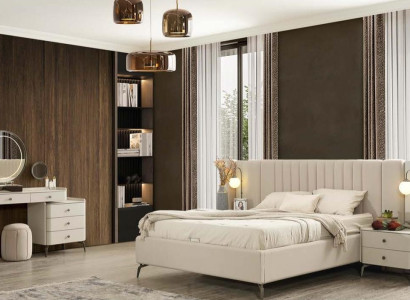 Elegante tocador blanco para dormitorio