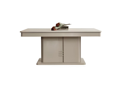 Moderna mesa de comedor de diseño lujoso en madera nueva