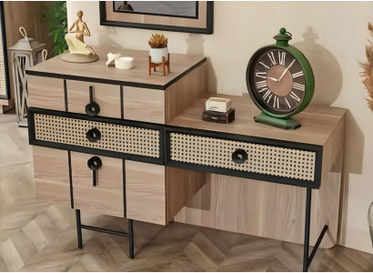 Diseño de mesa de maquillaje de lujo con espejo Beige Diseño Habitación Moderna