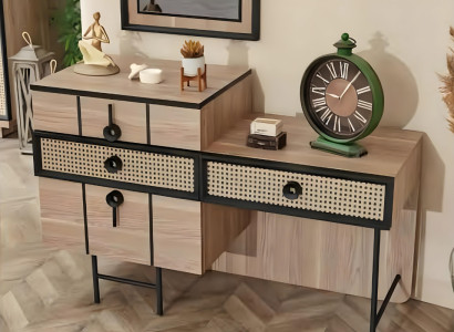 Diseño de mesa de maquillaje de lujo con espejo Beige Diseño Habitación Moderna