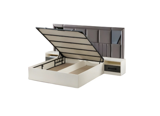 Cama matrimonial moderna de madera diseño de mobiliario