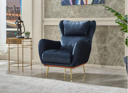 Sillón moderno diseño para sala de estar muebles tela lujo sillón acolchado