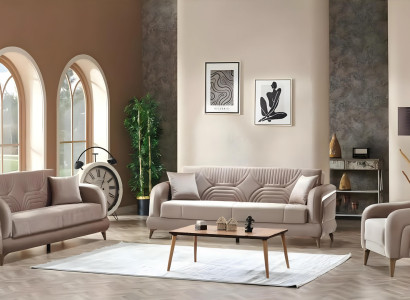 Conjunto de sofá de salón 3+3+1 plazas sofás modernos completos
