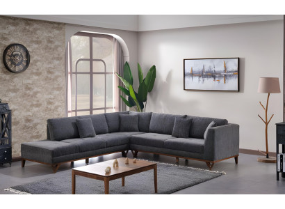 Sofá moderno en forma de L diseño salón sofá angular muebles de lujo