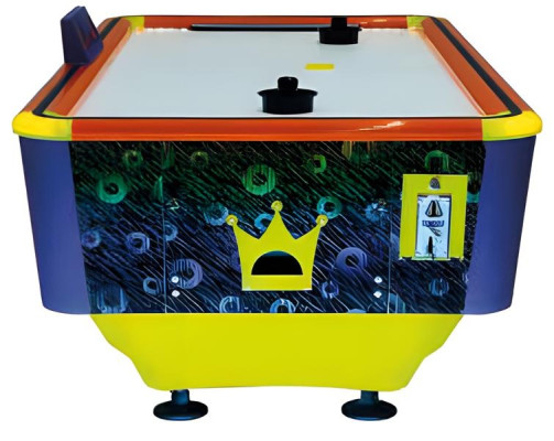 Mesa de air hockey moderna de plástico y aluminio multicolor