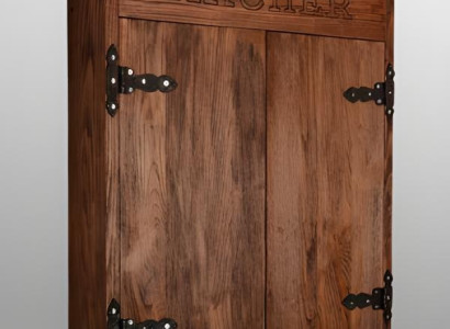 Juego de dardos vintage de madera marrón con diseño rústico