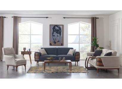 Sillón color beige para sala de estar de estilo moderno Nuevo